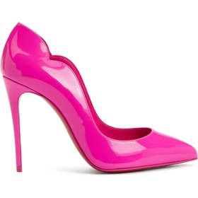 Resim Pembe Deri Stiletto 