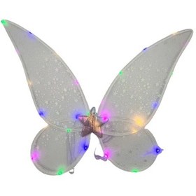 Resim Peri Kanadı Ledli Işıklı Beyaz Renkli Peri Melek Kanadı 3 Farklı Fonksiyonlu Işık Diğer 