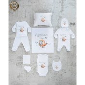 Resim Yzc Home E79 Isme Özel,ısimli, Erkek Bebek 10LU Beyaz Hastane Çıkışı 