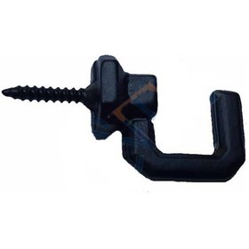 Resim Skygo Vidalı Kanca, Askı Büyük - 15x23mm, Siyah - 100 Adet 