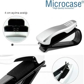 Resim Oto Araç Içi Mandallı Gözlük Tutucu Güneş Gözlüğü Tutma Klipsi Gümüş - AL2994 