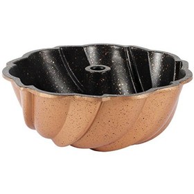 Resim Serenk Fun Cooking Rüzgar Gülü 24 CM Alüminyum Döküm Granit Kaplama Sarı Kek Kalıbı 
