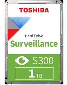 Resim Toshiba S300 Surveillance HDWV110UZSVA 1 TB 5400 Rpm 64 MB Sata3 3.5" 7/24 Güvenlik Harddisk 