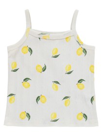 Resim Civil Girls Limon Desenli Şortlu 2-5 Yaş Pijama Takımı - Kırık Beyaz - Kırık Beyaz / 2-3 Yaş 