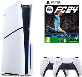 Resim Sony Playstation 5 1 TB Slim Cd Edition Konsol + 2. Ps5 Kol + Ps5 Fifa 24 - Fc 24 Oyunu (İthalatçı Garantili) 