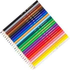 Resim Faber-Castell Kuru Boya Kalemi, Kırmızı Metal Tüp Kutu, 24 Renk, Tam Boy, Kalemtıraş Hediyeli, Yumuşak Mineli, Kırılmaya Dayanıklı Uçlar, Kolay Açılır 