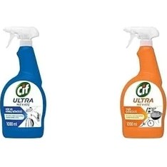 Resim Teknocan Cif Ultra Hız Temizlik Spreyi Seti (Kir Sökücü ve Yağ Çözücü, 2 x 1000 Ml) 