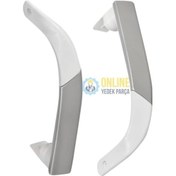 Resim Arçelik Uyumlu 5287 Nfi Buzdolabı Alt Ve Üst Kapı Kolu - 514504748 