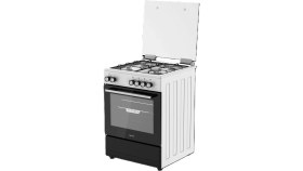 Resim Tecna Tf 604B Turbo Fanlı 4 Gözü Gazlı Ocaklı Tam Boy Fırın 