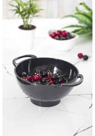 Resim Akrilik Siyah Makarna Süzgeçi & Sebze Meyve Süzgeçi Çok Renkli 