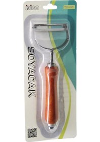 Resim Ahşap Saplı Tekli Soyacak Çok Renkli 