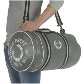 Resim Unisex Gri Silindir Çanta Spor Çantası Haki 