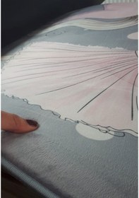 Resim Sulu Boya - Abstract Tay Tüyü Kaymaz Taban Çocuk Odası Halısı Çok Renkli 