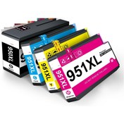 Resim TecHarbor HP Officejet Pro 8615 e-AiO Yazıcı Uyumlu 4 Renk Muadil Kartuş Seti 950XL- 951XL 