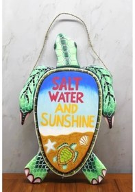 Resim Ahşap Duvara Asmalı Kaplumbağa 