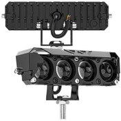 Resim Jokmae Motosiklet Led Far, Işık Modu Değiştirilebilir Sarı/beyaz, 9-80v, Ip68 Su Geçirmez, 4200lm Parlaklık, Alüminyum Gövde, Çift Paket Siyah 