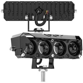 Resim Jokmae Motosiklet Led Far, Işık Modu Değiştirilebilir Sarı/beyaz, 9-80v, Ip68 Su Geçirmez, 4200lm Parlaklık, Alüminyum Gövde, Çift Paket Siyah 