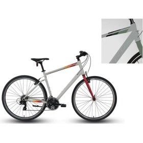 Resim Carraro Sportıve 321 Erkek Şehir Bisikleti 520H V 28 Jant 21 Vites Gri Yeşil Kahve 