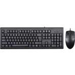Resim A4 Tech KM-72620D Q Türkçe USB Standart Siyah Klavye+ Mouse 