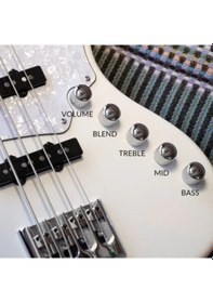 Resim Cort Njs4bk Bas Gitar, 4 Telli, Siyah, Çantalı 