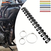 Resim Motosiklet Egzoz Kalkanı Muffler Boru Koruyucu Kapak Isı Kalkanı YAMAHA YZ125 YZ250 YZ426F YZ450F için for HONDA CRF 450X/250LX Aksesuarları 