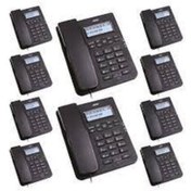 Resim 10 Adet Siyah Karel TM145 Masaüstü Ofis Telefon Seti 