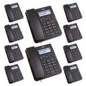 Resim 10 Adet Siyah Karel TM145 Masaüstü Ofis Telefon Seti 