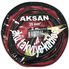 Resim Aksan Akü Takviye Kablosu 35Mm Set 2X2Mt 1000Ahm 