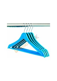 Resim 9'lu Ahşap Görünümlü Plastik Elbise Askısı 