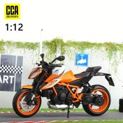 Resim CCA 1:12 Ölçekli Alaşımlı KTM1290 Motosiklet Modeli - Turuncu ve Gri Renkli Çocuklar için Toplama Oyuncak, İtme Eylemli Sürüş Oyunu, Erkekler & Kızlar için Doğum Günü Hediyesi, Dayanıklı Dış/Dahili Dekorasyon, Şık Tasarım | Detaylı İşçilik 