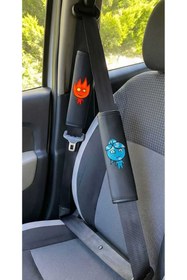 Resim CAR Ateş ve Su Temalı Emniyet Kemeri Pedi - 2'li Set 