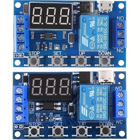 Resim Micro/Type-C Programlanabilir Zamanlayıcı Röle Modülü - Dijital Ekranlı, ms/μs/Hz Ayarlanabilir Süre ve Otomatik Yeniden Yüklemeli, Kompakt Gömme Tasarım | Otomasyon, Robotik, Endüstriyel Elektrik Sistemleri ve Elektronik Zamanlama Projeleri için | Tak-Çalıştır Bileşen Kartı | Bakır Kontak Malzemesi 