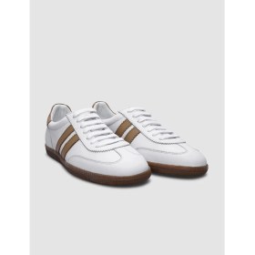 Resim Cabani %100 Hakiki Deri Beyaz Bağcıklı Kadın Sneaker 