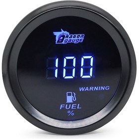Resim Geeroyoo 52mm Evrensel Dijital Yakıt Göstergesi 12v 240-33ohm Araç Kamyon Motosiklet Mavi/kırmızı Led 2inç Jzr-gy 