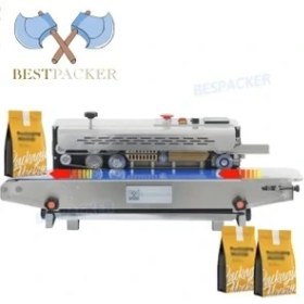 Resim BESTPACKER Fr-770 Tarih Kodlamalı Konveyörlü Poşet Ağzı Yapıştırma Makinesi 
