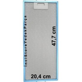 Resim Vestel Regal Ra 221 20217407 Ankastre Davlumbaz Sürgülü Aspiratör Alüminyum Metal Tel Kaset Yağ Filtre 