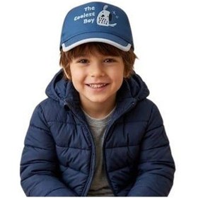 Resim Kitti %100 Pamuk Erkek Çocuk Yazlık Şapka 1-3 Yaş 25150-03 Lacivert 
