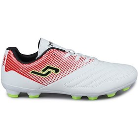 Resim Jump 28224 Beyaz - Kırmızı Çim - Halı Saha Krampon Futbol Ayakkabısı 