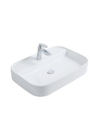 Resim Paluci Lavabo Anka Plus Beyaz Dikdörtgen Model 