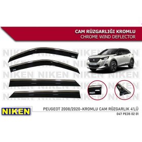 Resim Peugeot 2008 Kromlu Cam Rüzgarlığı Niken 2020 Sonrası 