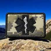 Resim Ex Patch Kamuflaj Zemin Paramedik Peçi Arması 8 X 5 Cm 