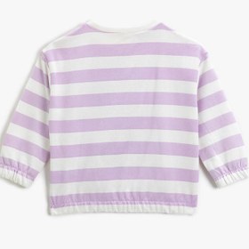 Resim Kız Bebek Bugs Bunny Lisanslı Pullu Sweatshirt 