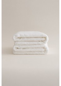 Resim Ivory Beyaz Fitilli Mikro Fiber %100 Pamuk 2li El Yüz Havlusu Set Beyaz 