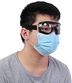 Resim Motosiklet Gözlüğü Göz sı Toz Geçirmez Rüzgar Geçirmez Anti Sis Güvenlik Gözlükleri Motosiklet Kayak Yürüyüş Için, Şeffaf Lens 