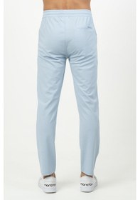 Resim Maraton Sportswear Regular Erkek Düz Paça Basic Sisli Mavi Eşofman Altı 21574-sisli Mavi Açık Mavi 