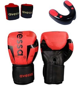 Resim Avessa Ring-308 8 Oz Set Kırmızı Boks Eldiveni 