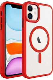 Resim Case 4U Apple Iphone 11 Kılıf Wireless Şarj Magsafe Destekli Renkli Parlak Hassas Butonlu Kamera Kor 