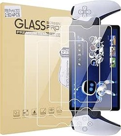 Resim SEEHOM PlayStation Portal için Ekran Koruyucu Temperli Cam PS5 Uzaktan Oynatıcı ile Uyumlu 4 Paket 9H Çizilmez 8 İnç DH Kristal Netliğinde Film Anti-Parmak İzi Kabarcık 