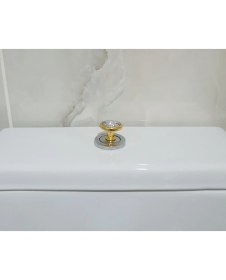 Resim Gold Kristal Taşlı Klozet Basma Buton Düğmesi Kulp, Kalp Klozet Kapağı Kulbu Sifon Tuşu 