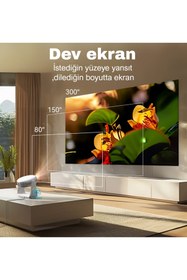 Resim Thteknolojimarket Apollon Pro 4K Ultra HD Taşınabilir Powerbanklı Android Projeksiyon Cihazı 